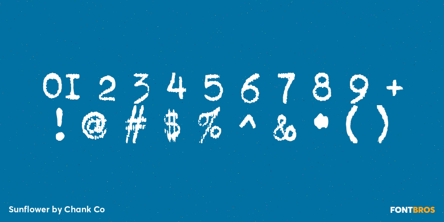 Sunflower Font Poster #4