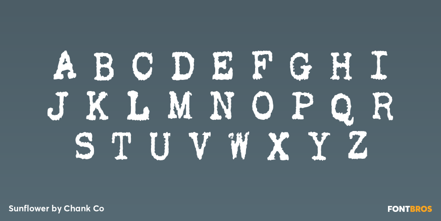 Sunflower Font Poster #1