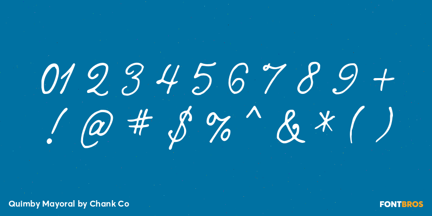 Quimby Mayoral Font Poster #1