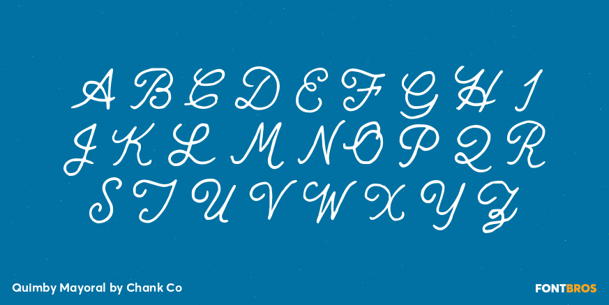 Quimby Mayoral Font Poster #1