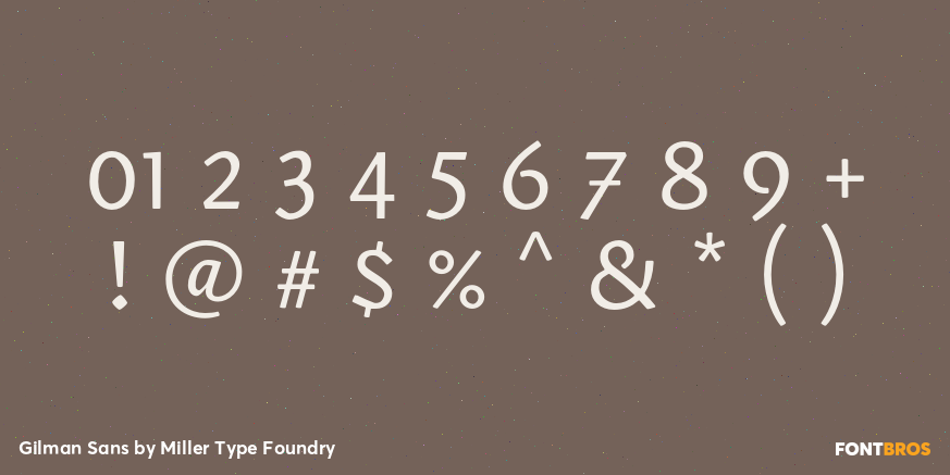 Gilman Sans Font Poster #1