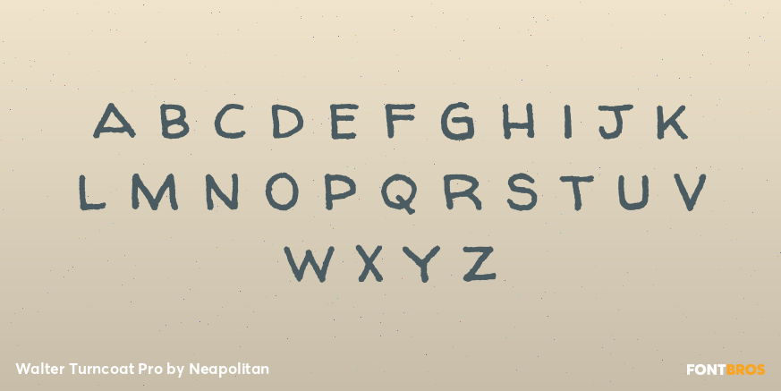 Walter Turncoat Pro Font Poster #3