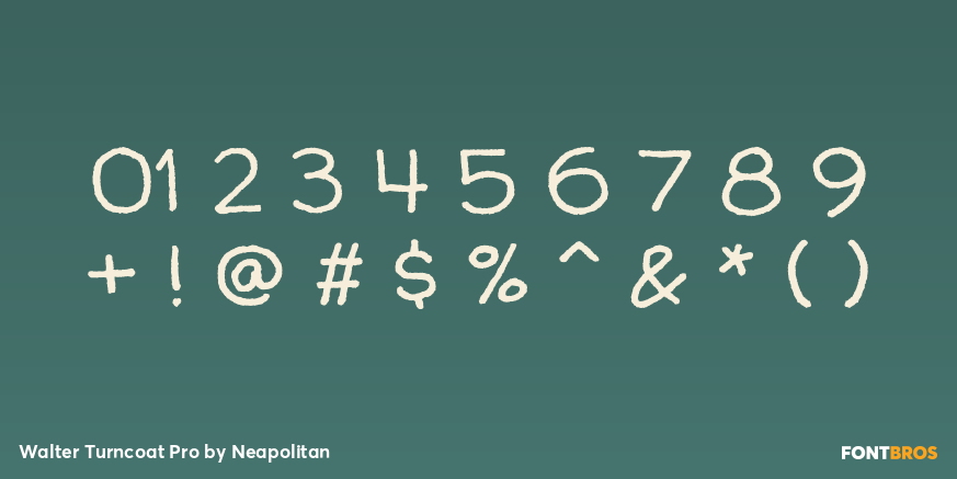 Walter Turncoat Pro Font Poster #4