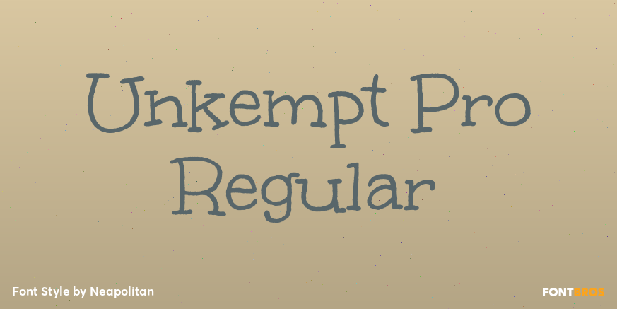 Unkempt Pro Regular Poster