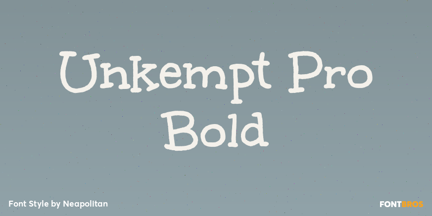Unkempt Pro Bold Poster