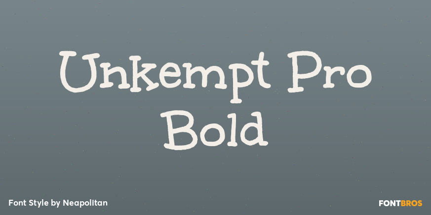 Unkempt Pro Bold Poster