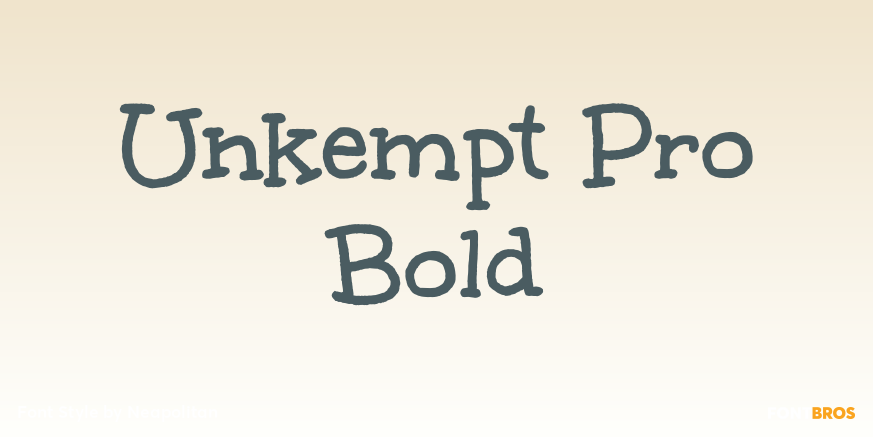 Unkempt Pro Bold Poster