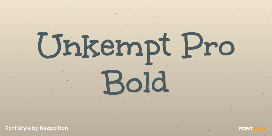 Unkempt Pro Bold Poster