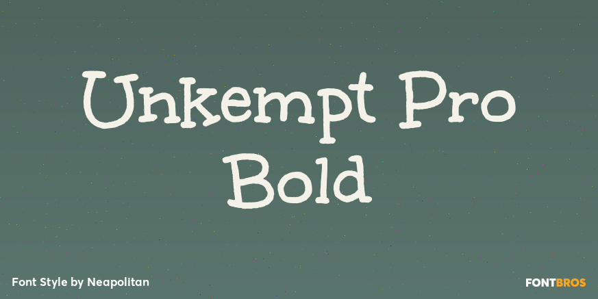 Unkempt Pro Bold Poster