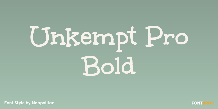 Unkempt Pro Bold Poster