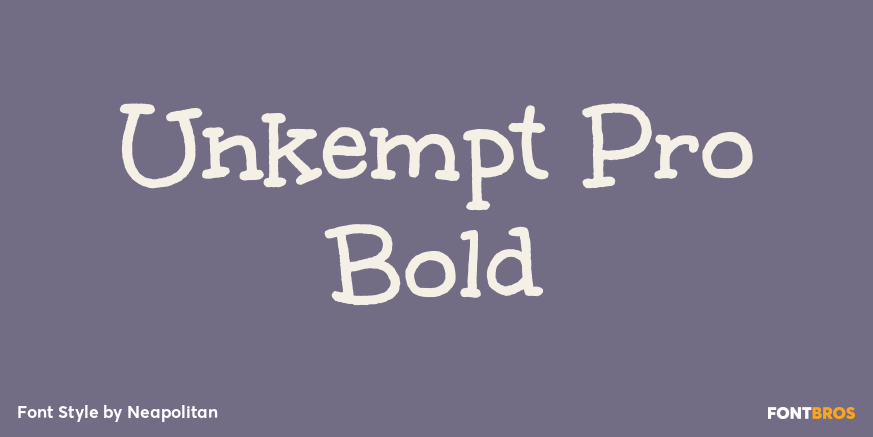 Unkempt Pro Bold Poster