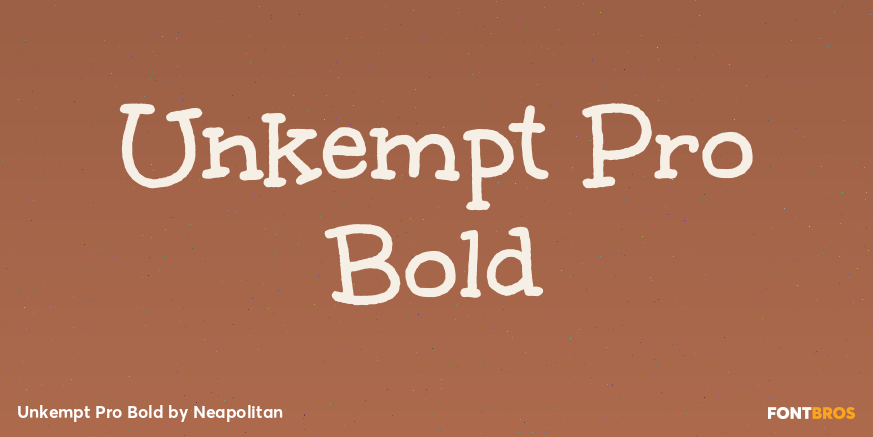 Unkempt Pro Bold Poster