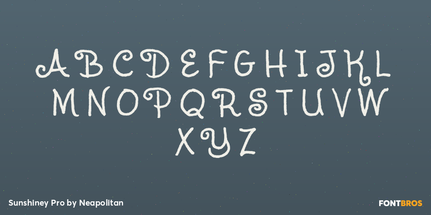 Sunshiney Pro Font Poster #2