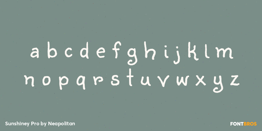 Sunshiney Pro Font Poster #3