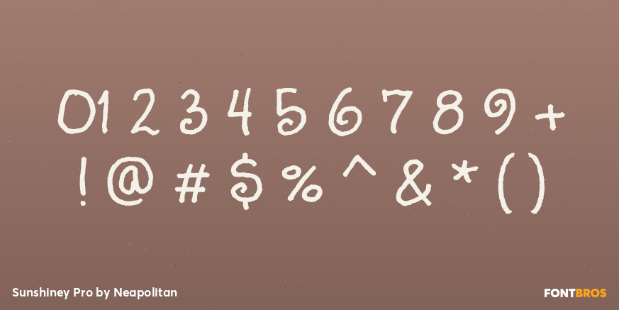 Sunshiney Pro Font Poster #4