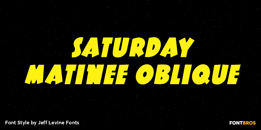 Saturday Matinee Oblique Poster