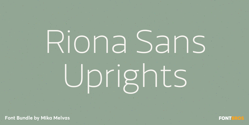 Riona Sans Uprights Font Poster #1