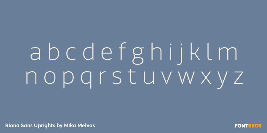 Riona Sans Uprights Font Poster #3
