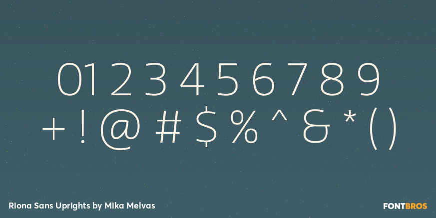 Riona Sans Uprights Font Poster #4