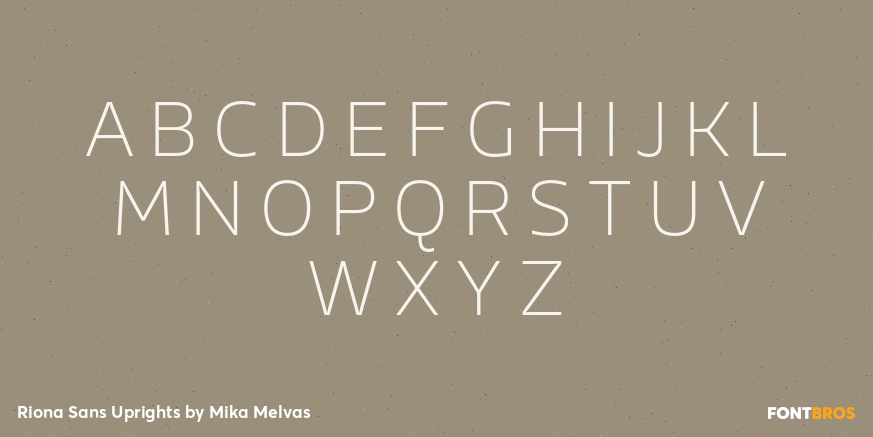 Riona Sans Uprights Font Poster #1