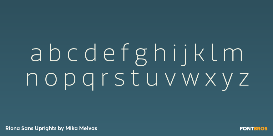 Riona Sans Uprights Font Poster #1