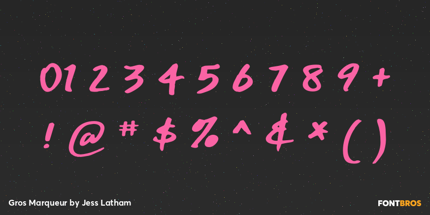 Gros Marqueur Font Poster #1