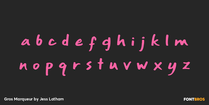 Gros Marqueur Font Poster #3