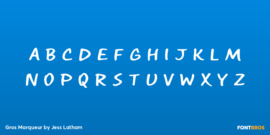 Gros Marqueur Font Poster #1