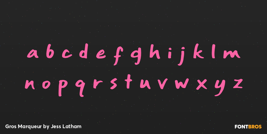 Gros Marqueur Font Poster #1