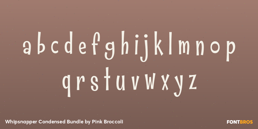 Whipsnapper Condensed Bundle Font Poster #3