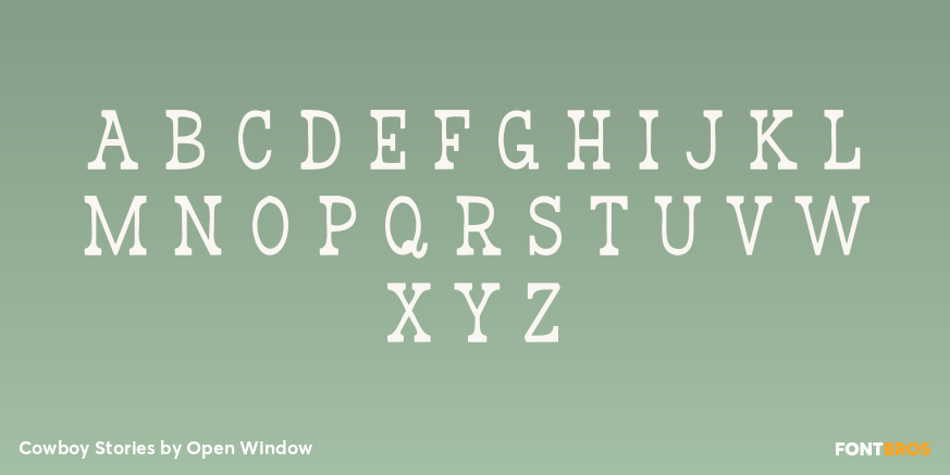Cowboy Stories Font Poster #2