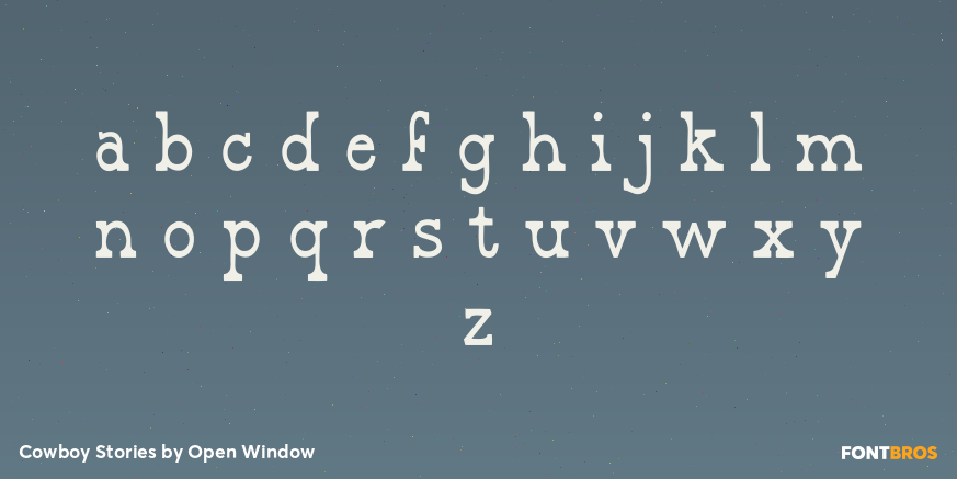 Cowboy Stories Font Poster #3
