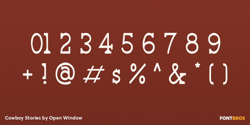 Cowboy Stories Font Poster #4