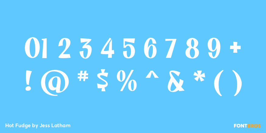 Hot Fudge Font Poster #4