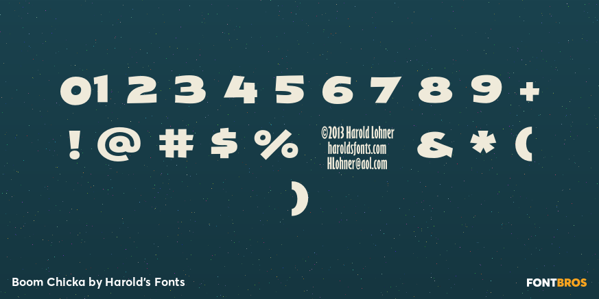 Boom Chicka Font Poster #4