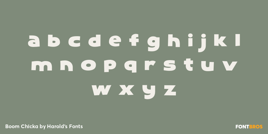 Boom Chicka Font Poster #3