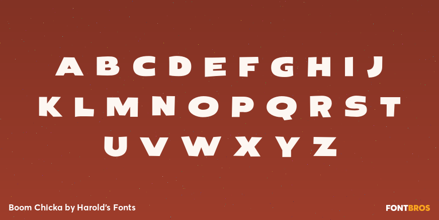 Boom Chicka Font Poster #2