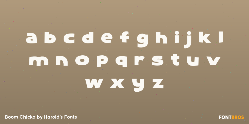 Boom Chicka Font Poster #3
