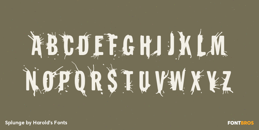 Splunge Font Poster #2