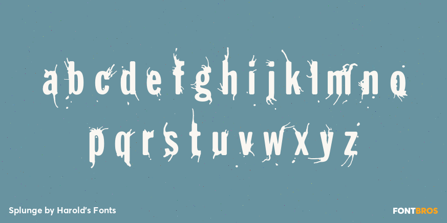 Splunge Font Poster #3
