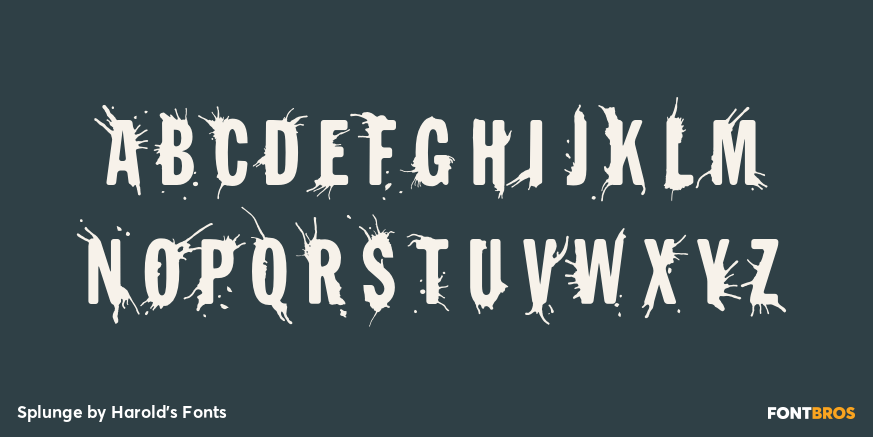 Splunge Font Poster #2