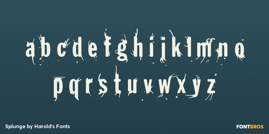 Splunge Font Poster #3
