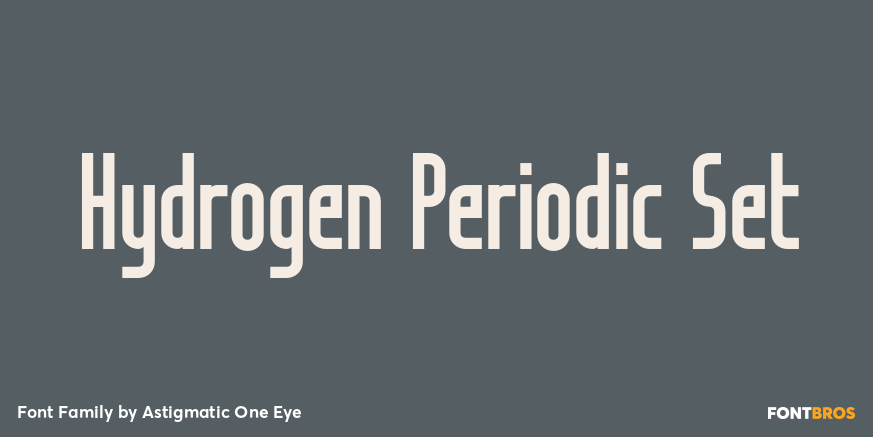 Hydrogen Periodic Set Poster