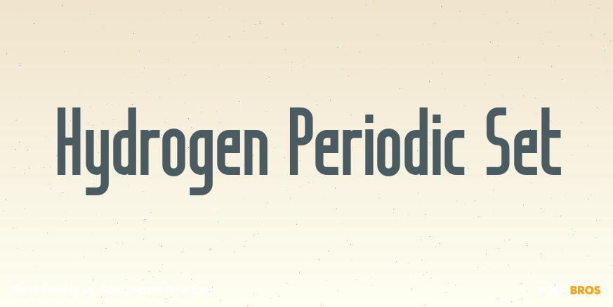 Hydrogen Periodic Set Poster