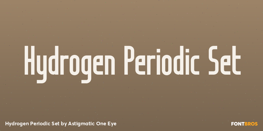 Hydrogen Periodic Set Poster