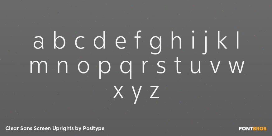 Clear Sans Screen Uprights Font Poster #3