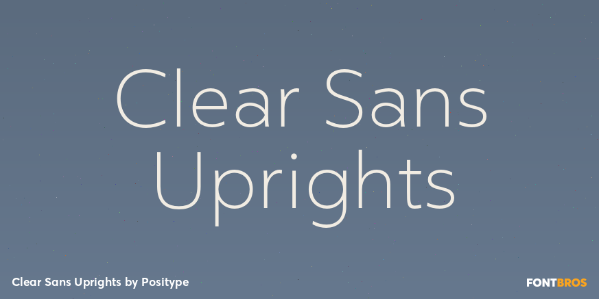 Clear Sans Uprights Font Poster #1