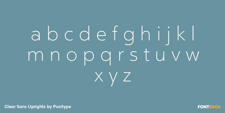 Clear Sans Uprights Font Poster #3