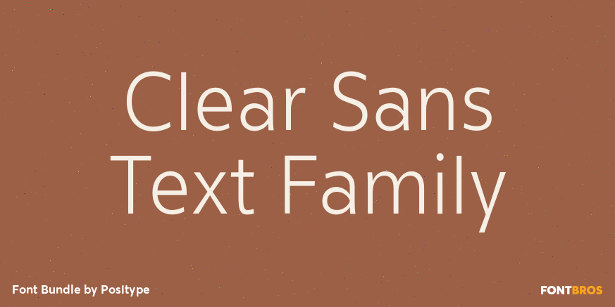 Clear Sans Text Family Font Poster #1