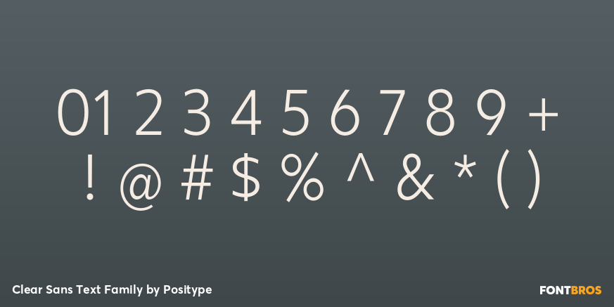 Clear Sans Text Family Font Poster #1
